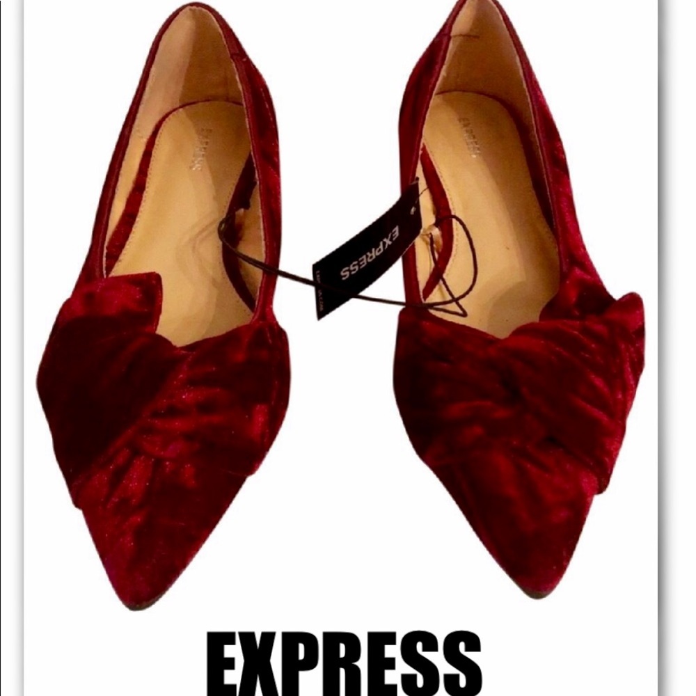 EXPRESS BORDEAUX 
CRUSHED VELVET FLAT